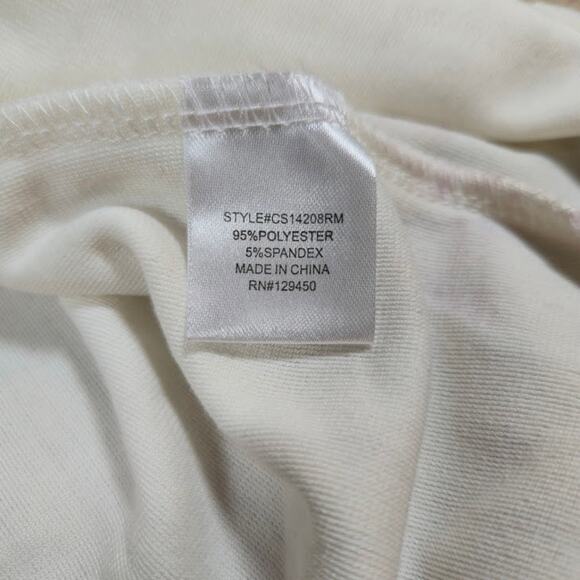 Fred David NWT Womens Button Up Jacket Size XL Cream Preppy Casual Super Soft - Picture 8 of 9